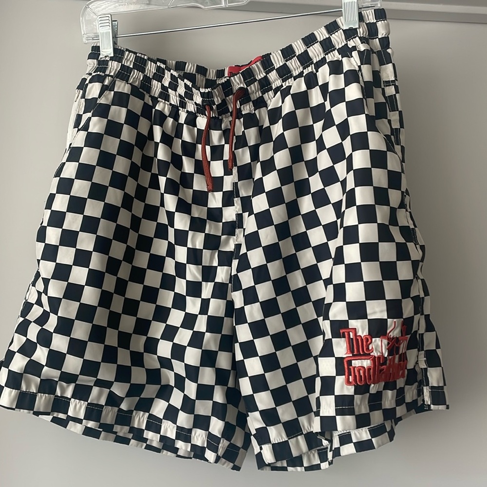 The Godfather ShoePalace Collab Checkered Shorts - Black
